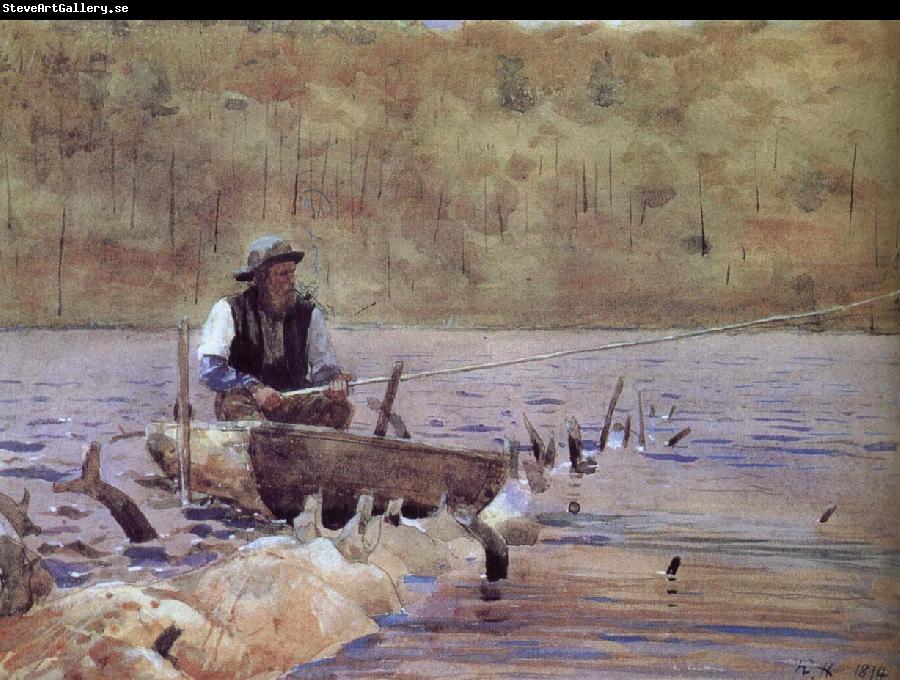 Winslow Homer Anglers on the boat